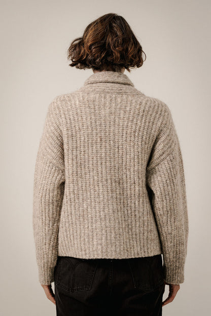 Oversized Shawl Cardigan - Marble