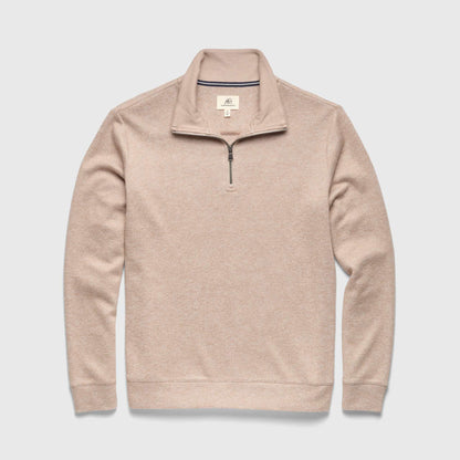 Bobby Cashmist Fleece Quarter Zip - Camel Heather