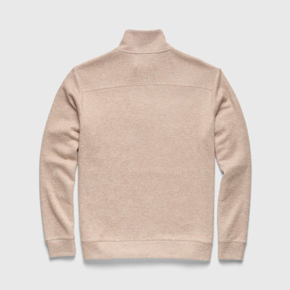 Surfside Supply Bobby Cashmist Fleece Quarter Zip - Camel Heather Tan