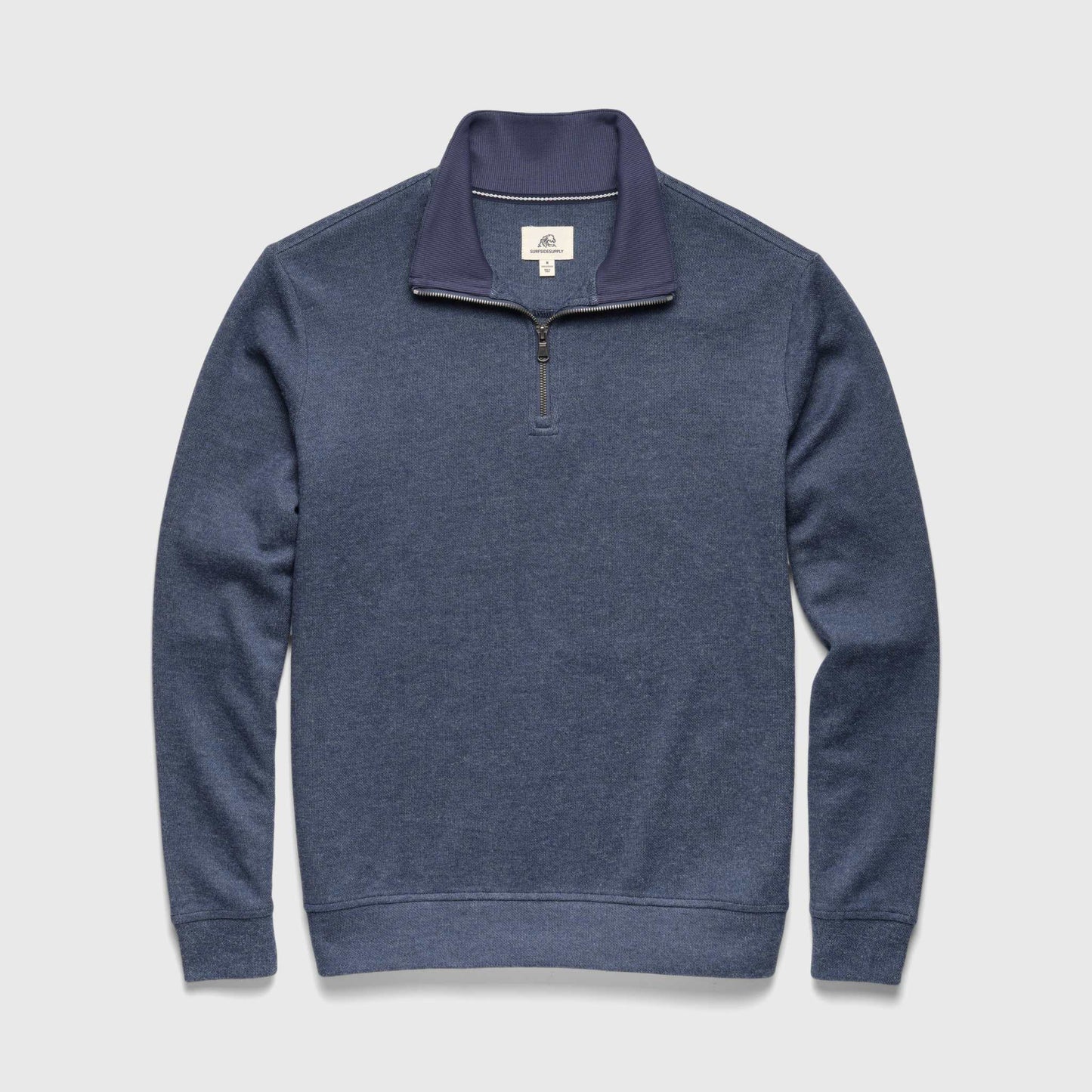 Bobby Cashmist Fleece Quarter Zip - Navy Heather