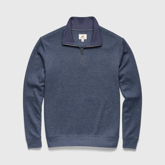 Bobby Cashmist Fleece Quarter Zip - Navy Heather