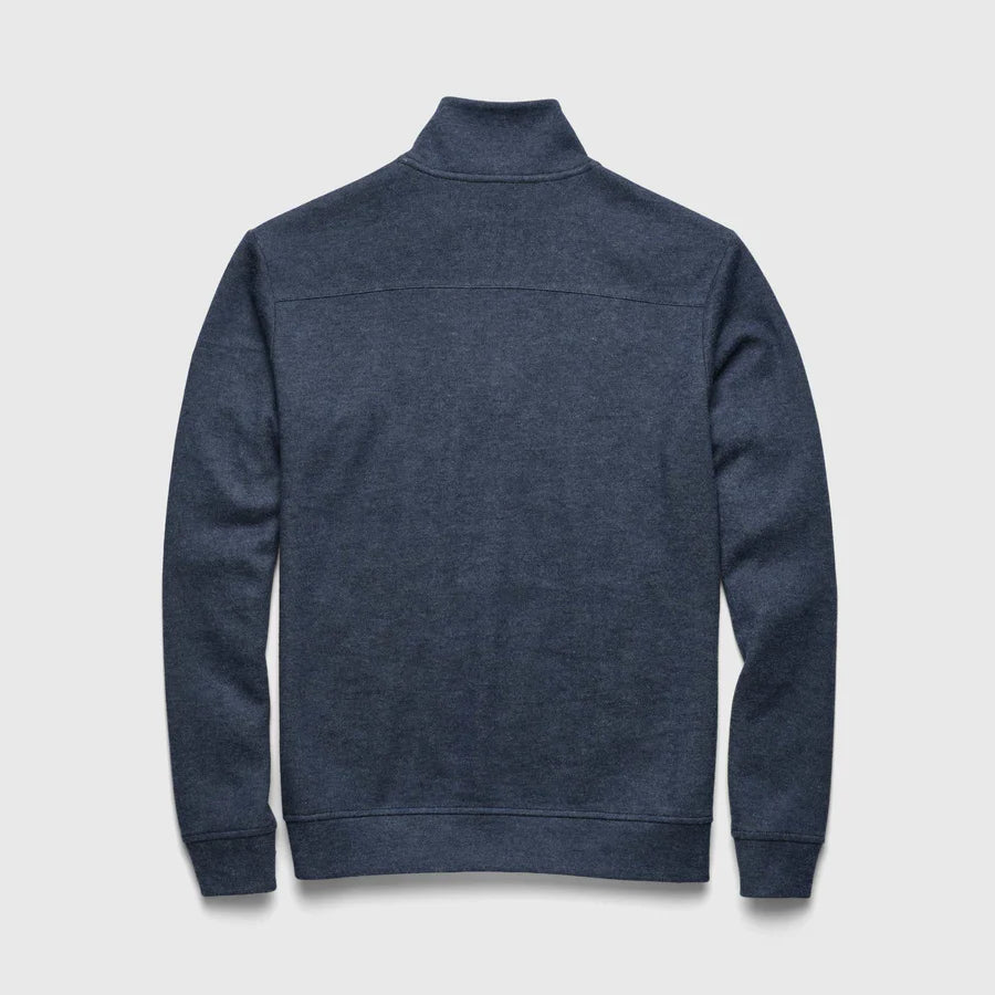 Bobby Cashmist Fleece 1/4 Zip - Navy Heather - DUNE + SALT