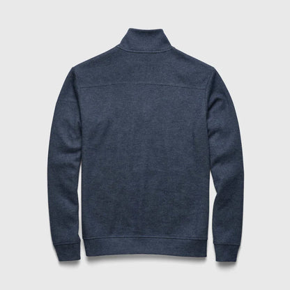 Bobby Cashmist Fleece 1/4 Zip - Navy Heather - DUNE + SALT