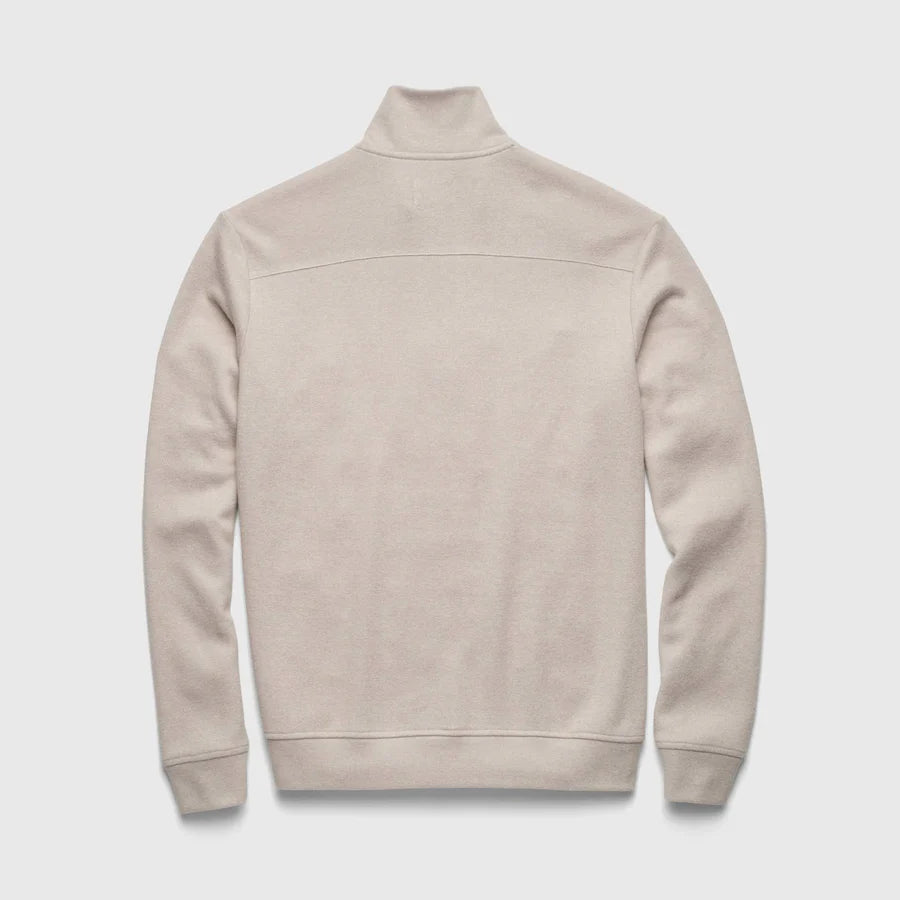 Bobby Cashmist Fleece 1/4 Zip - Taupe Grey Heather - DUNE + SALT