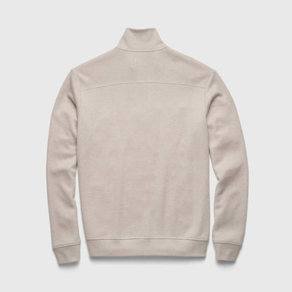 Bobby Cashmist Fleece 1/4 Zip - Taupe Grey Heather - DUNE + SALT