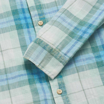 Brian Twill Plaid Shirt - Blue Combo - DUNE + SALT