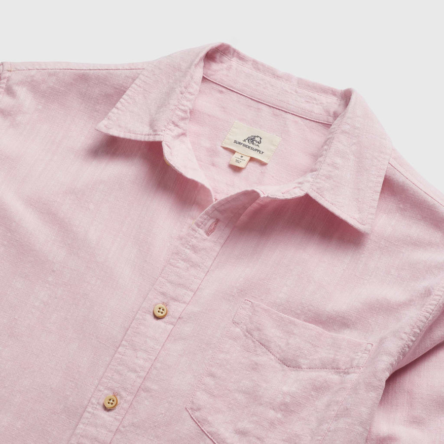 Brian Slub Shirt - Coral Blush - DUNE + SALT