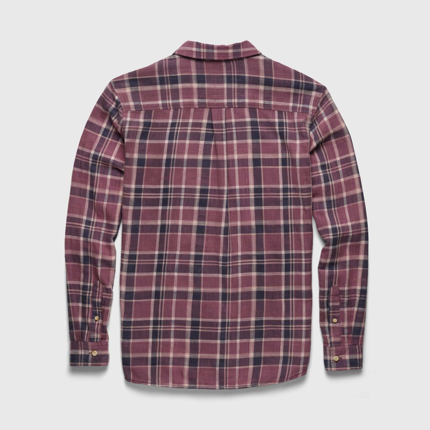Surfside Supply Brian Washed Twill Plaid Shirt - Huckleberry Combo Dim Gray