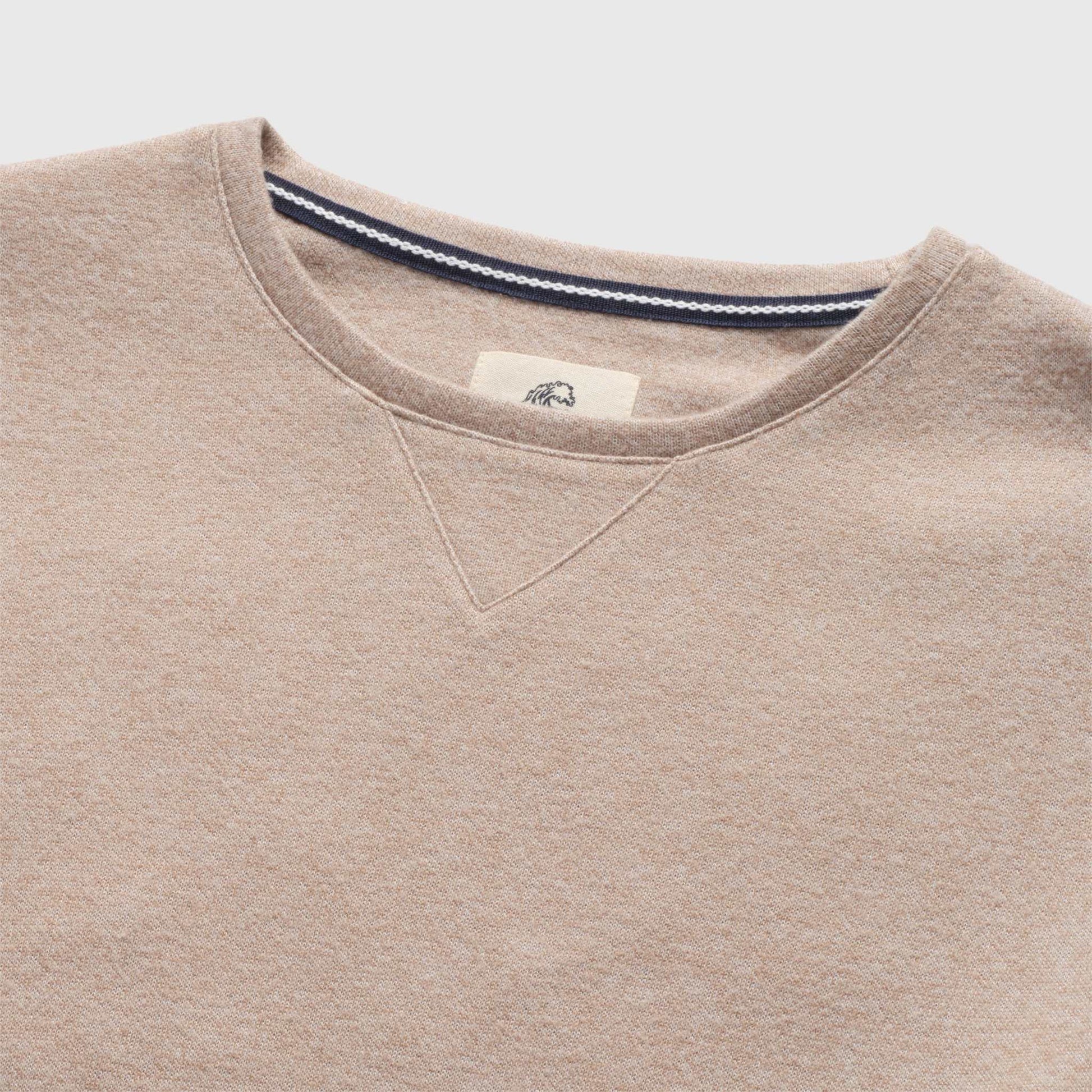 Surfside Supply Butch Cashmist Crewneck - Camel Heather Gray