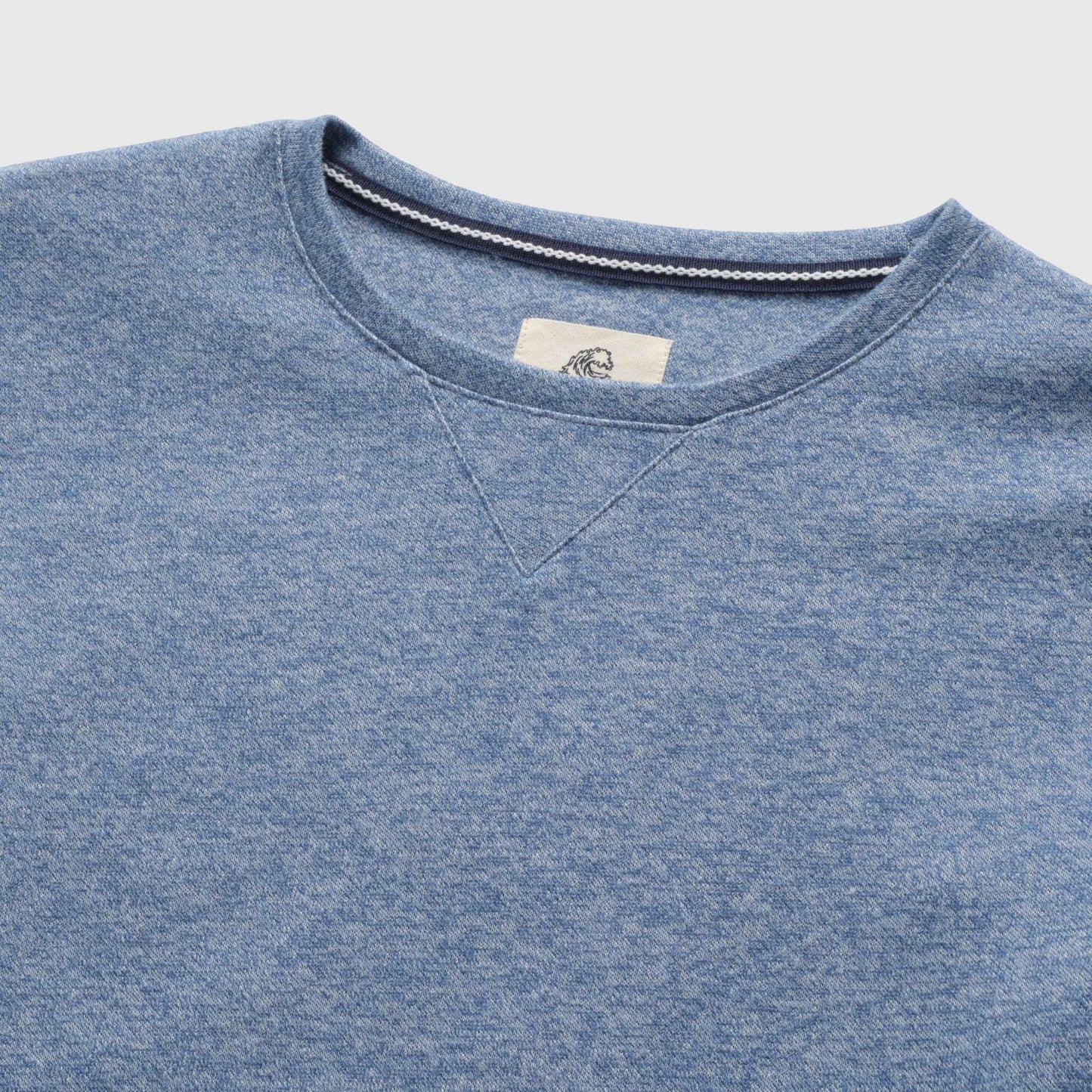 Surfside Supply Butch Cashmist Crewneck - Slate Blue Heather Light Slate Gray