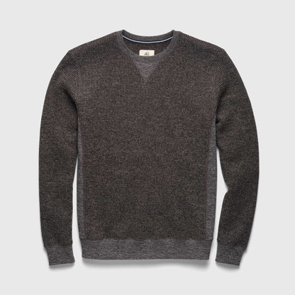 Butch Waffle Fleece Crewneck - Charcoal Heather