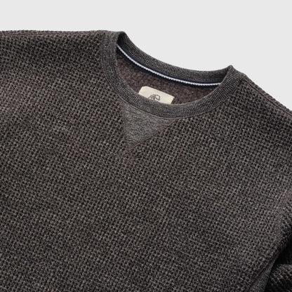 Surfside Supply Butch Waffle Fleece Crewneck - Charcoal Heather Dark Slate Gray