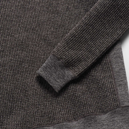 Surfside Supply Butch Waffle Fleece Crewneck - Charcoal Heather Dark Slate Gray