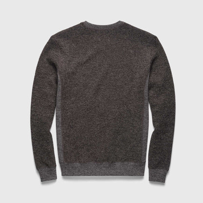Surfside Supply Butch Waffle Fleece Crewneck - Charcoal Heather Dark Slate Gray