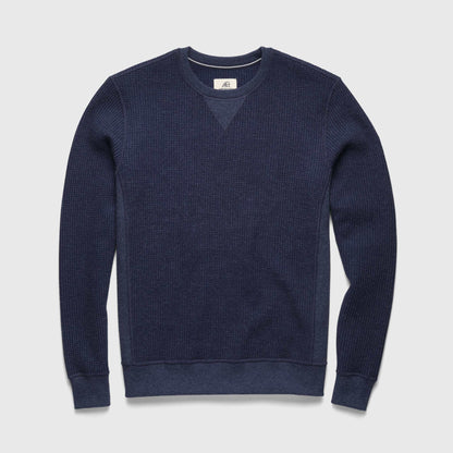 Butch Waffle Fleece Crewneck - Navy Heather