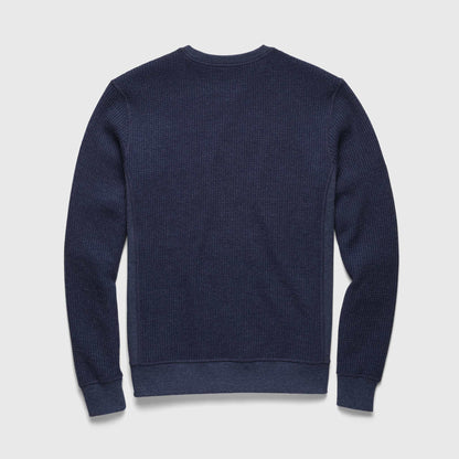Surfside Supply Butch Waffle Fleece Crewneck - Navy Heather Dark Slate Gray