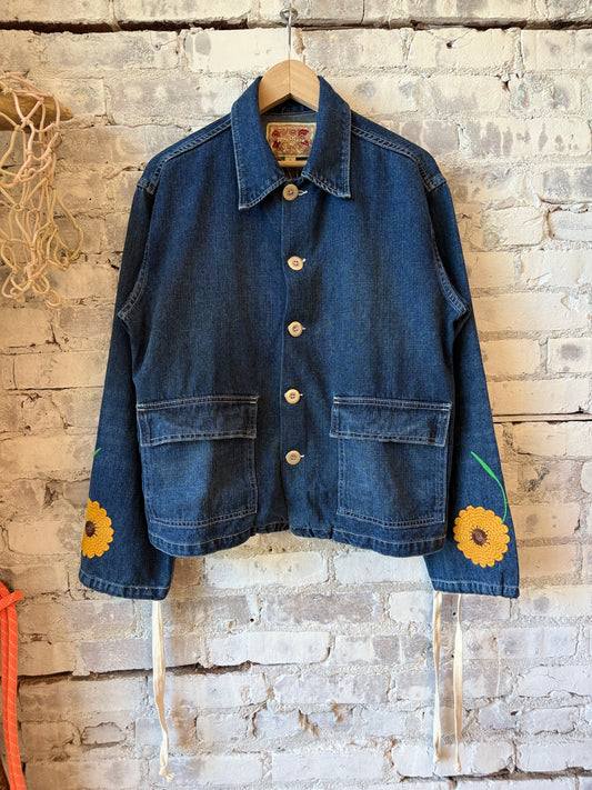 Sunflower Fields Denim Jacket - Mid Rinse