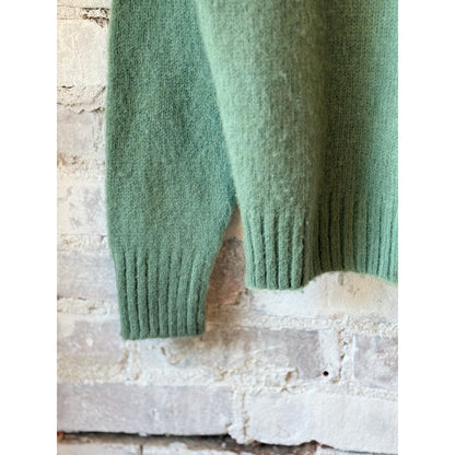 Aspesi LS Knit Polo - Sage Green Light Gray