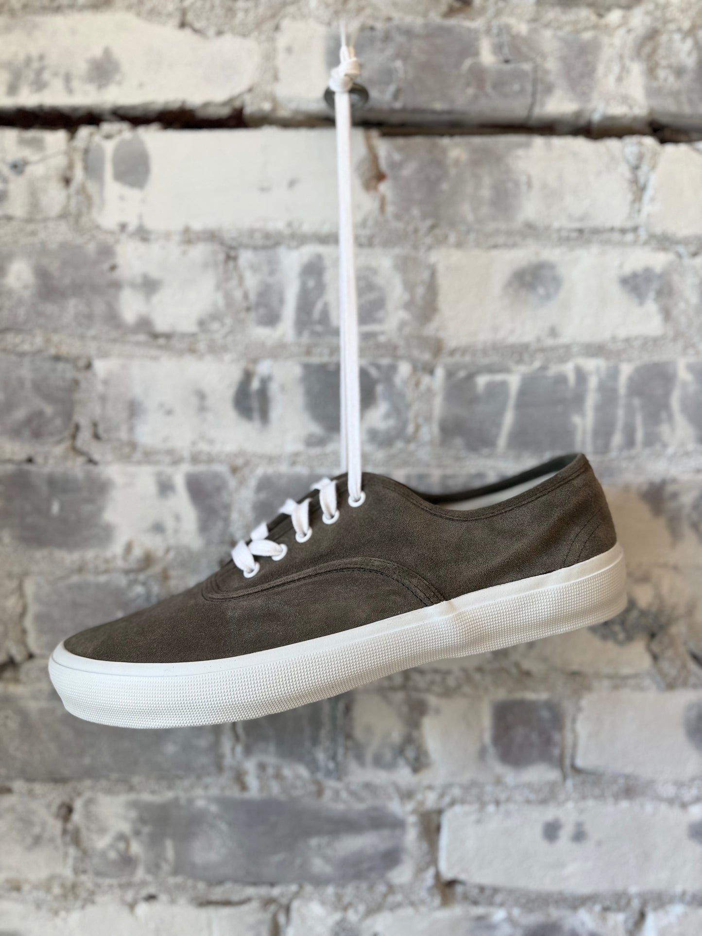 ZDA Marathon Military Trainer - Dark Beige Suede/White Sole