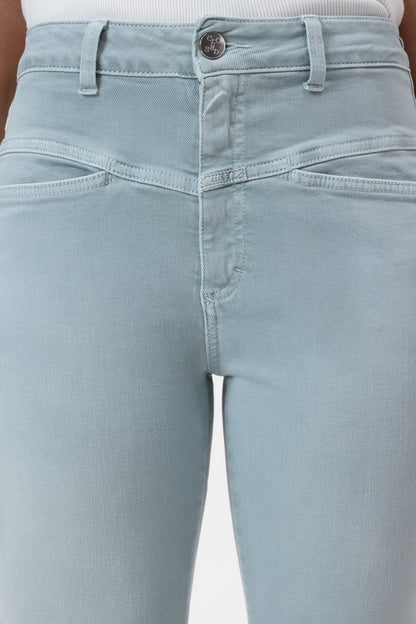 Closed Women's Pedal Pusher Relaxed Jean — Breeze Blue Dark Gray