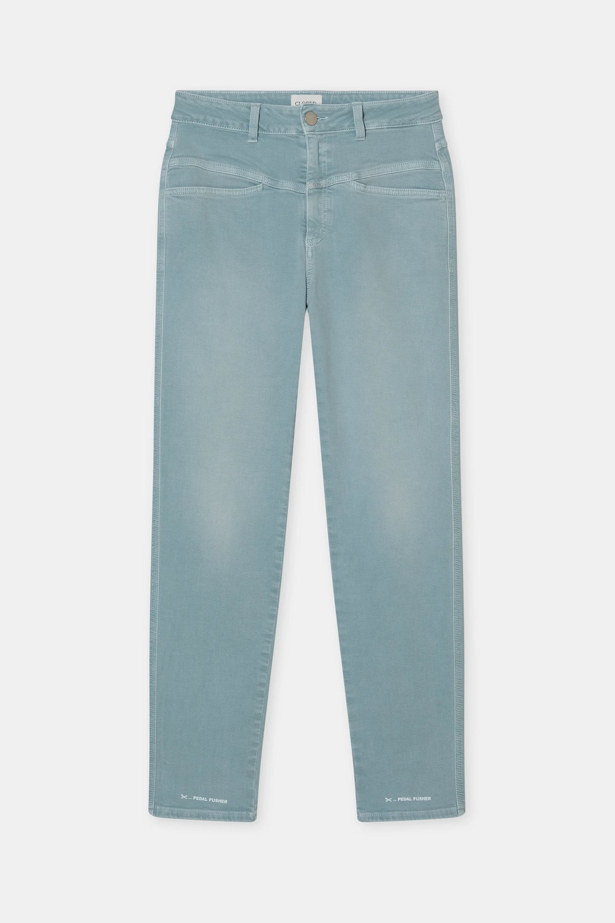 Closed Women's Pedal Pusher Relaxed Jean — Breeze Blue Dark Gray
