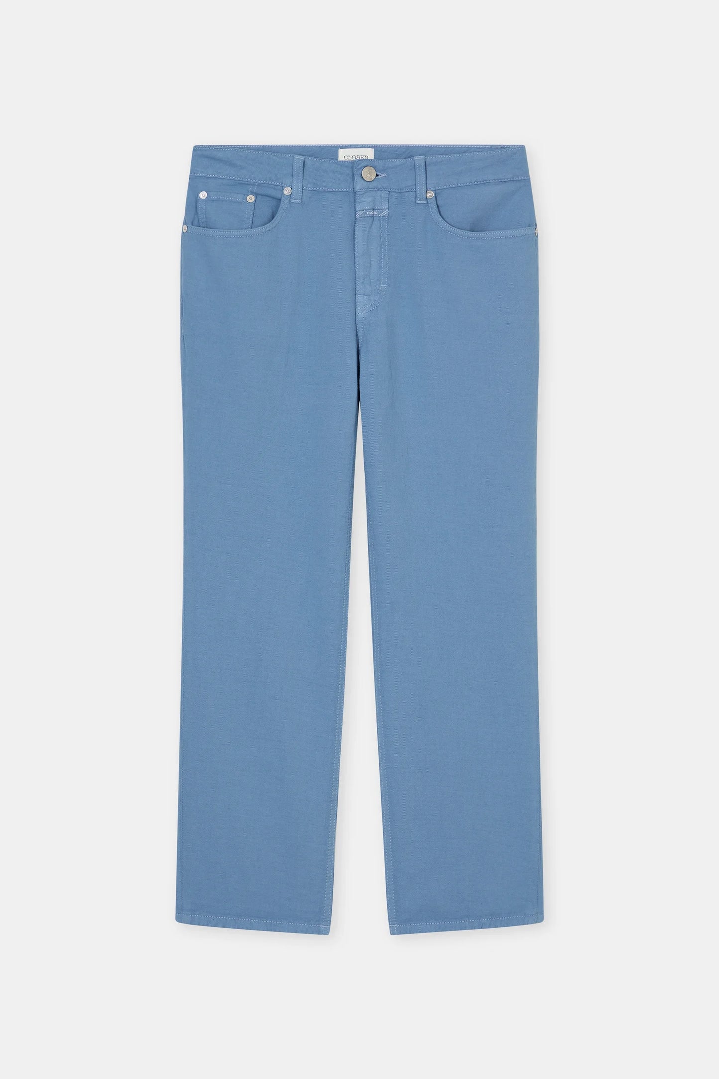 Closed Women's Milo Straight Pants – Stone Blue Light Slate Gray