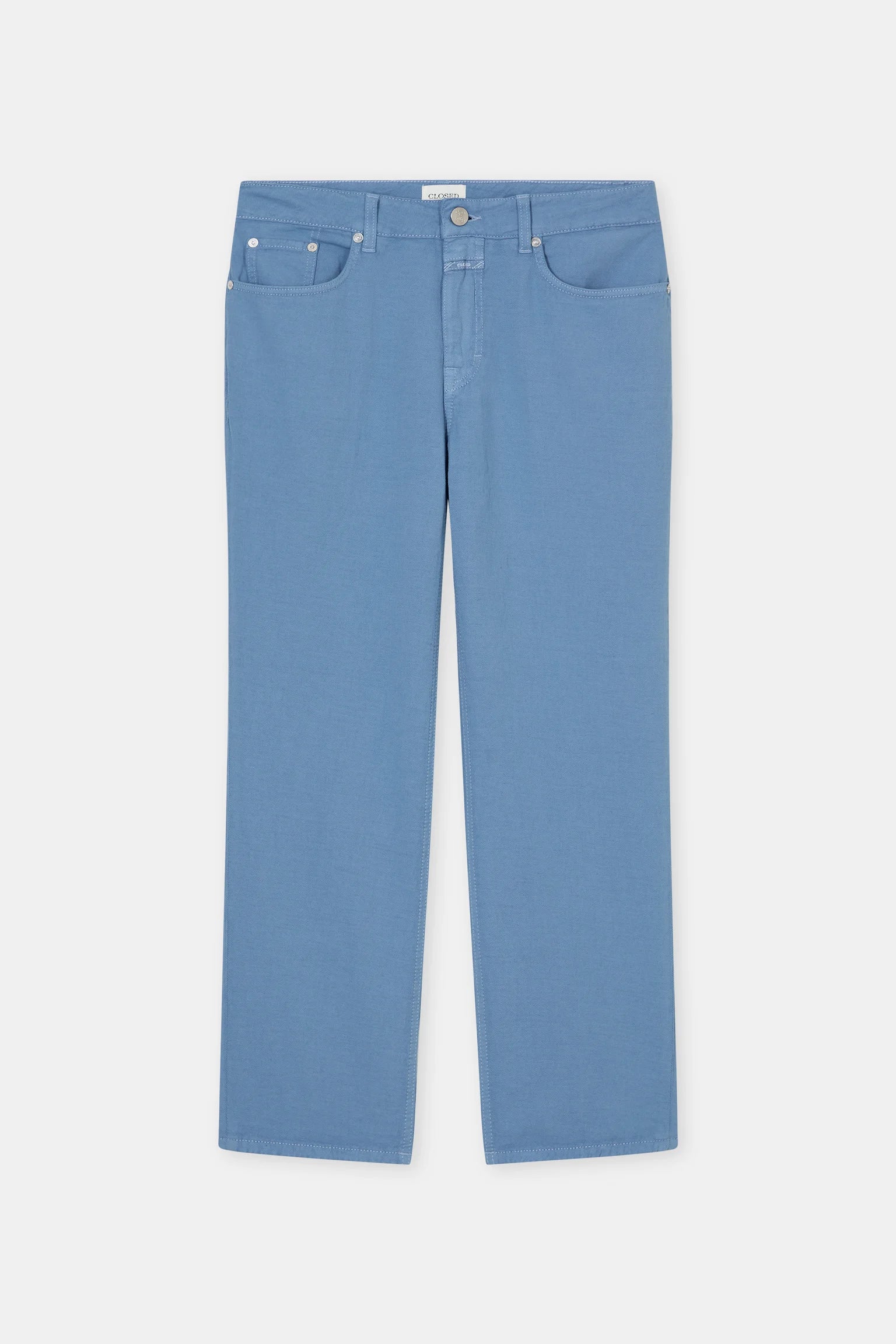 Closed Women's Milo Straight Pants – Stone Blue Light Slate Gray