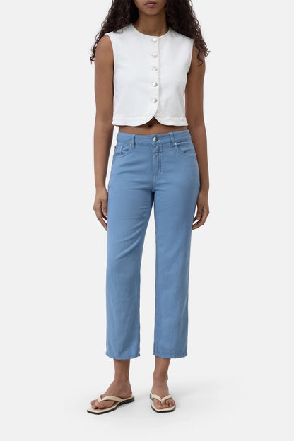 Closed Women's Milo Straight Pants – Stone Blue Lavender