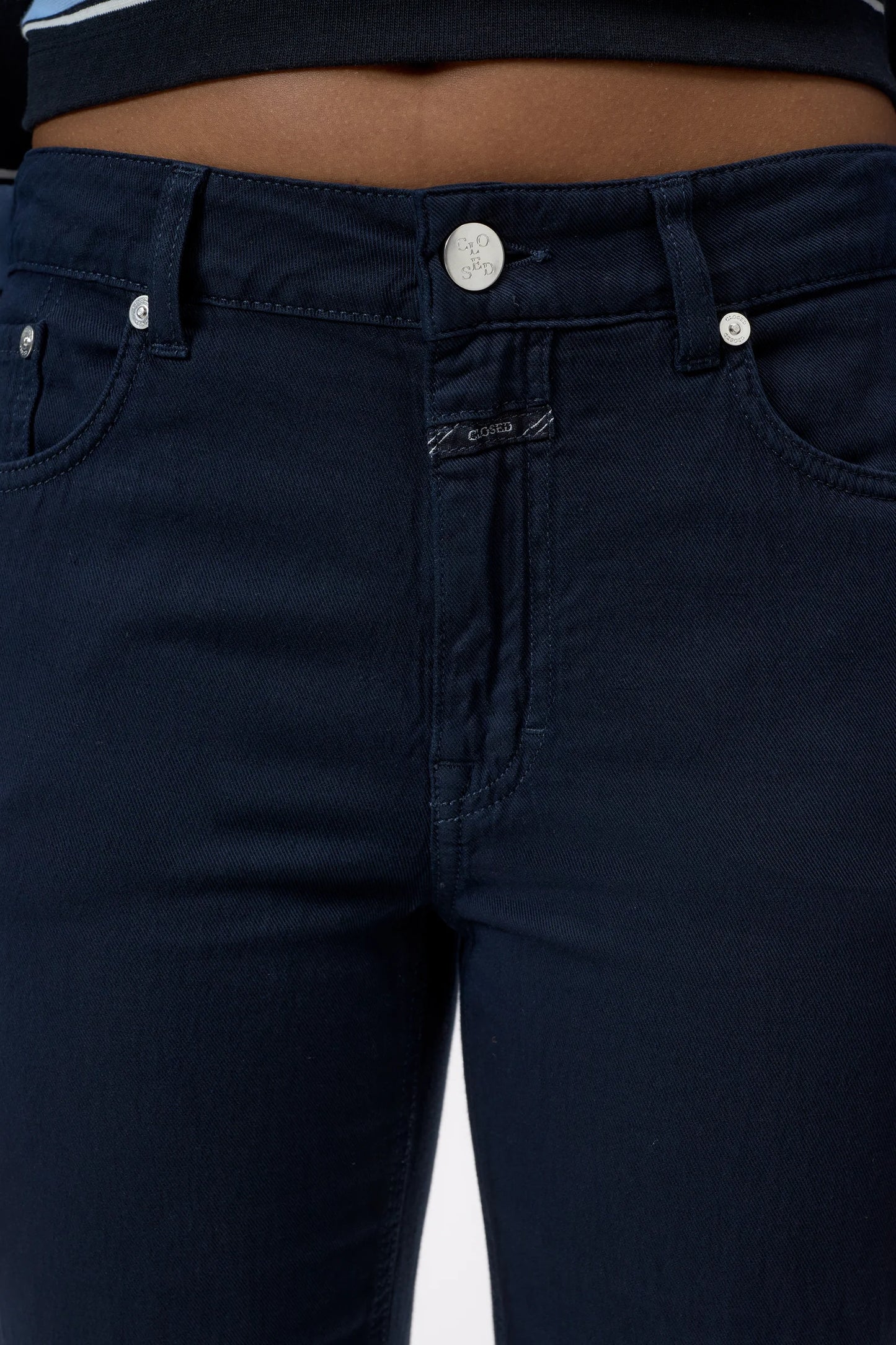Closed Women's Milo Straight Pants – Dark Night Black