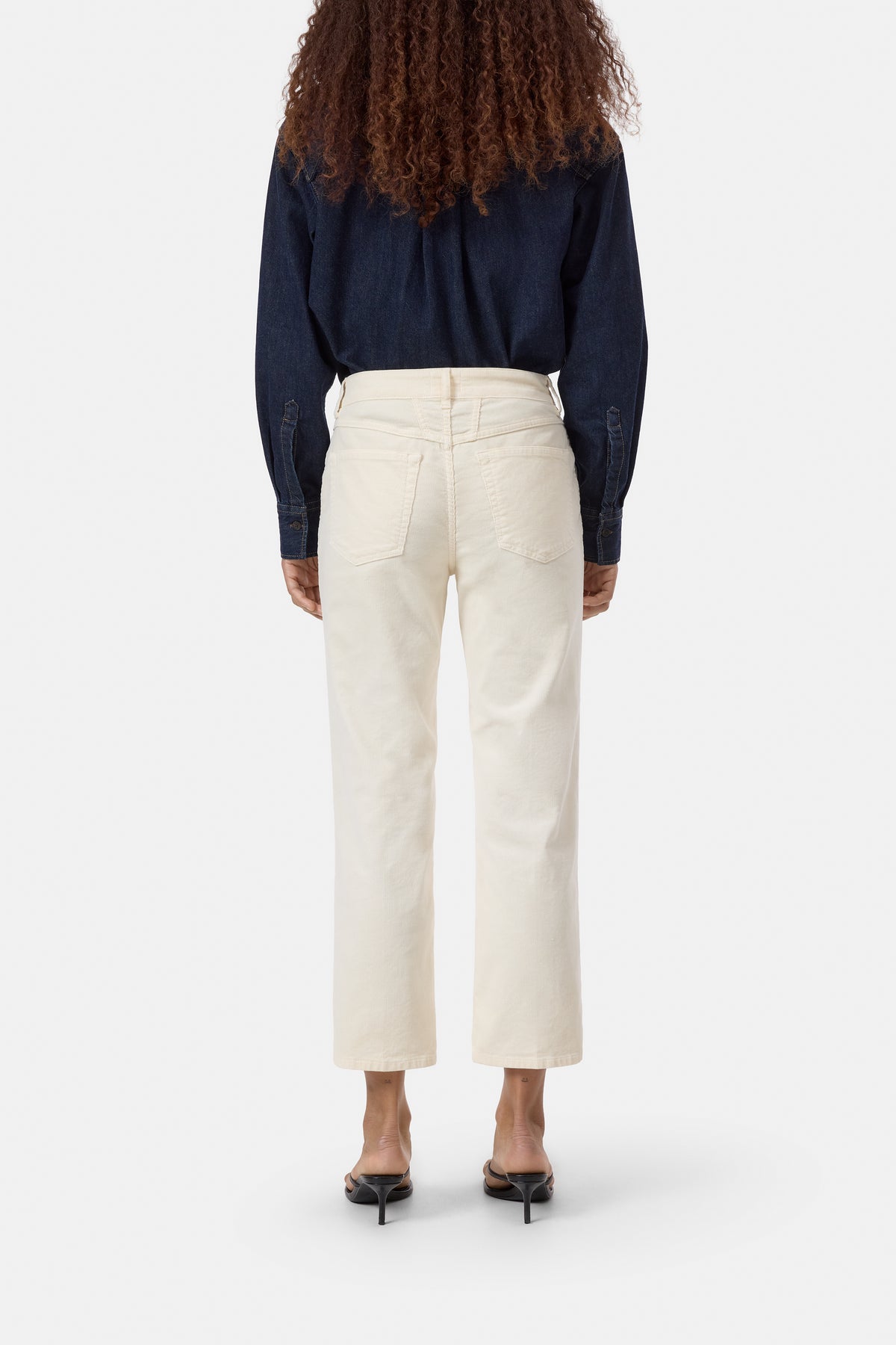 Closed Women's Milo Straight Corduroy Pants - Whipped Cream Antique White