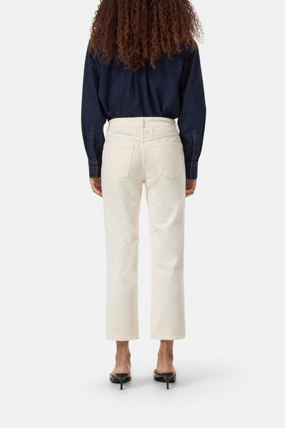 Closed Women's Milo Straight Corduroy Pants - Whipped Cream Antique White