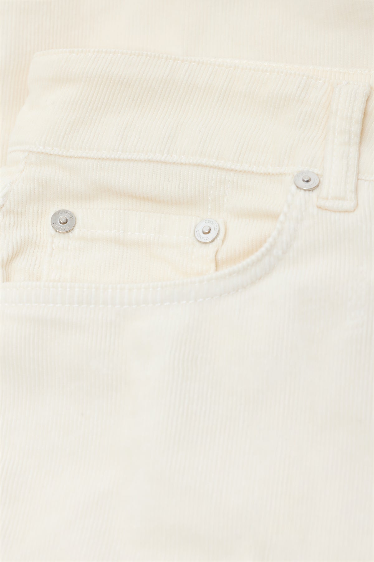 Closed Women's Milo Straight Corduroy Pants - Whipped Cream Antique White