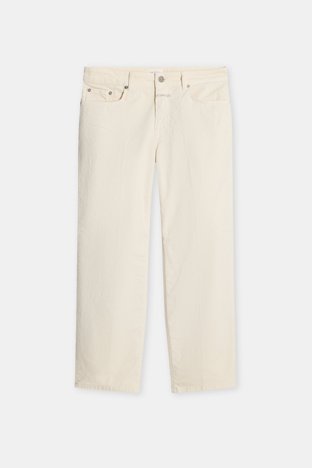Closed Women's Milo Straight Corduroy Pants - Whipped Cream Antique White