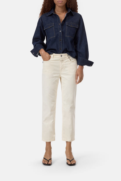 Closed Women's Milo Straight Corduroy Pants - Whipped Cream Lavender