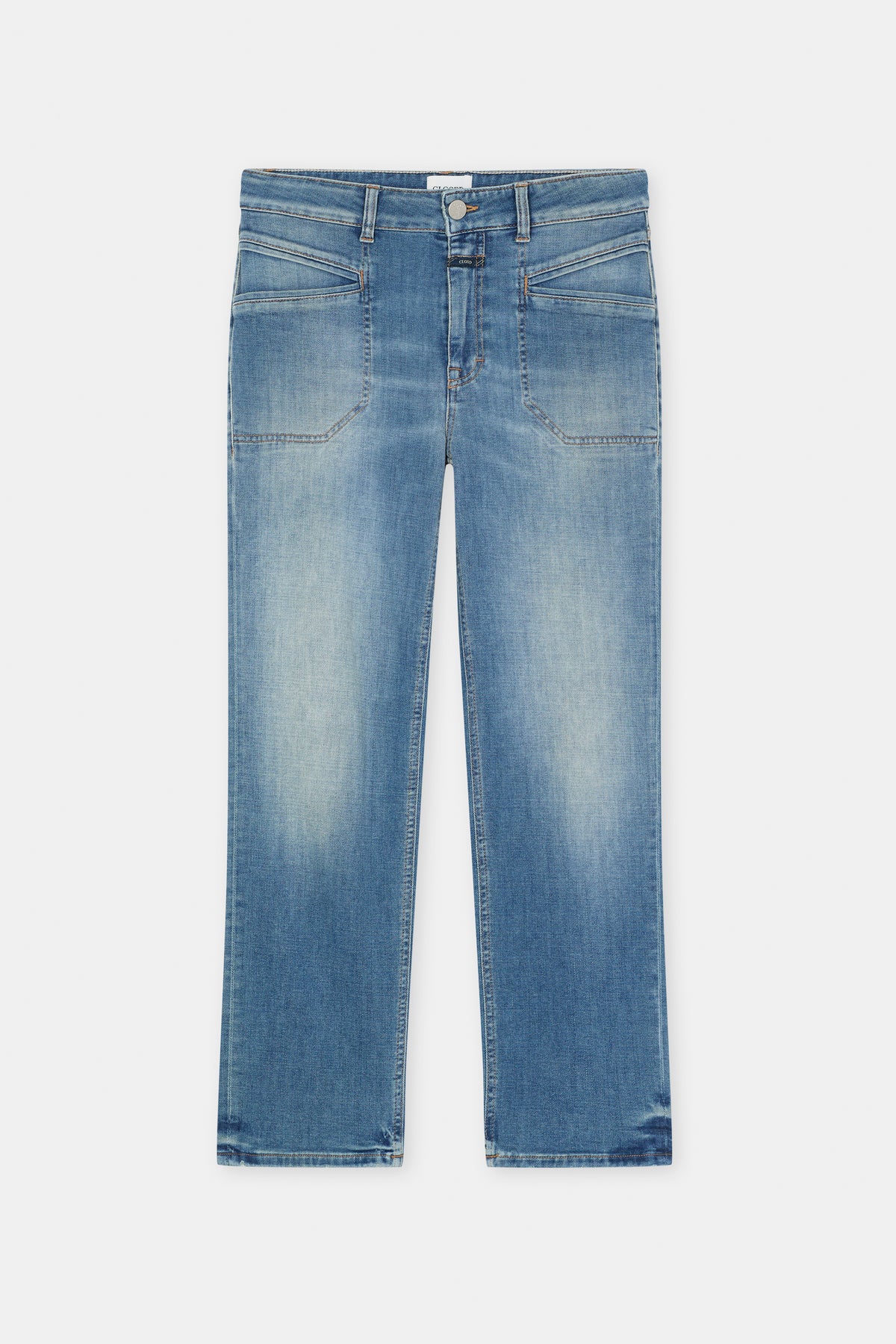 Closed Women's Mira-X Comfort Stretch Straight Jean - Mid Blue Dark Slate Blue