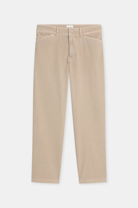 Closed Women's Sylva Slim Twill Pants - Clay Beige Gray