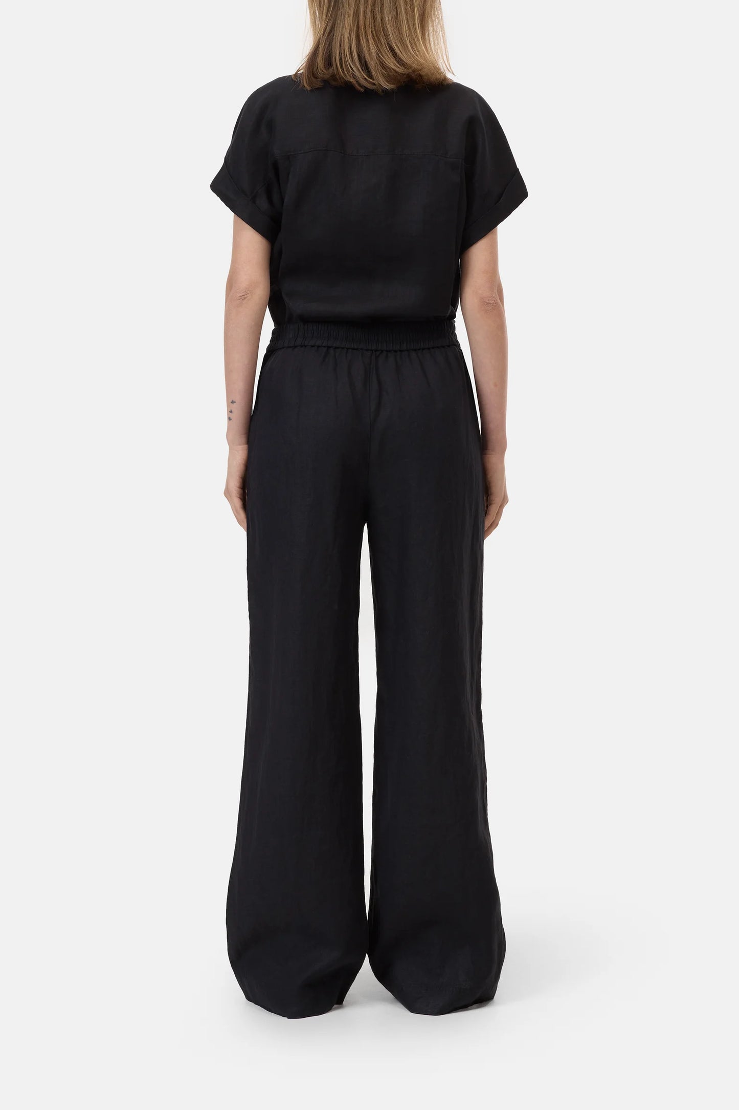 Closed Women's Winona Wide Linen Pants – Black Black