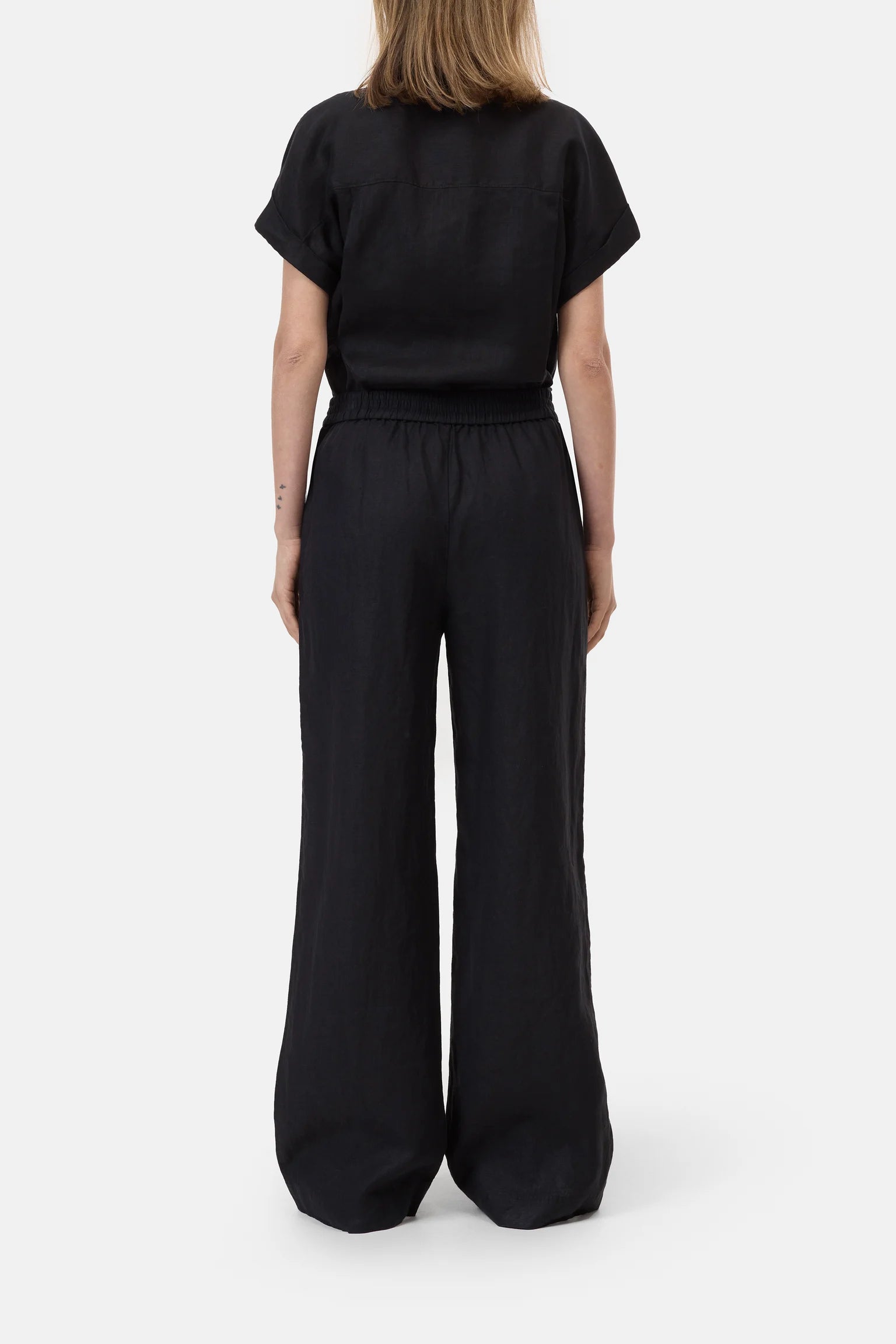 Closed Women's Winona Wide Linen Pants – Black Black