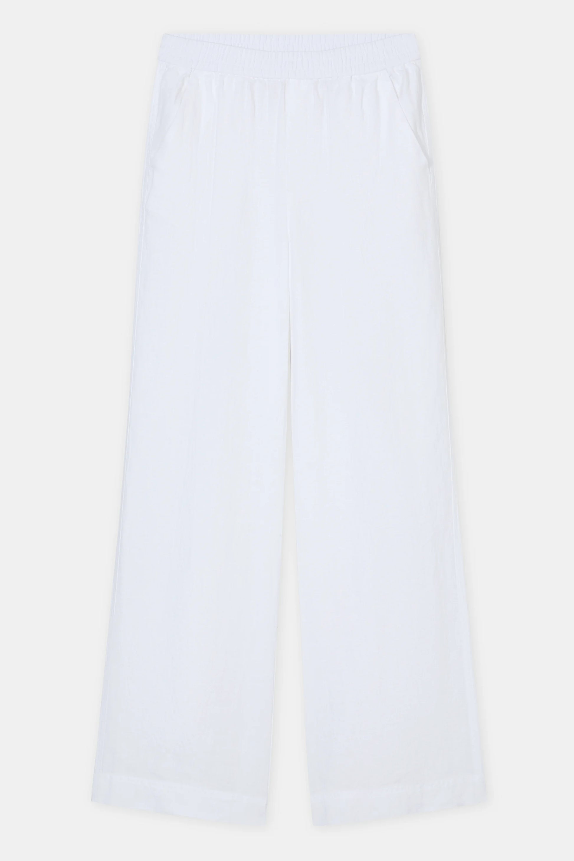 Closed Women's Winona Wide Linen Pants – White Gray