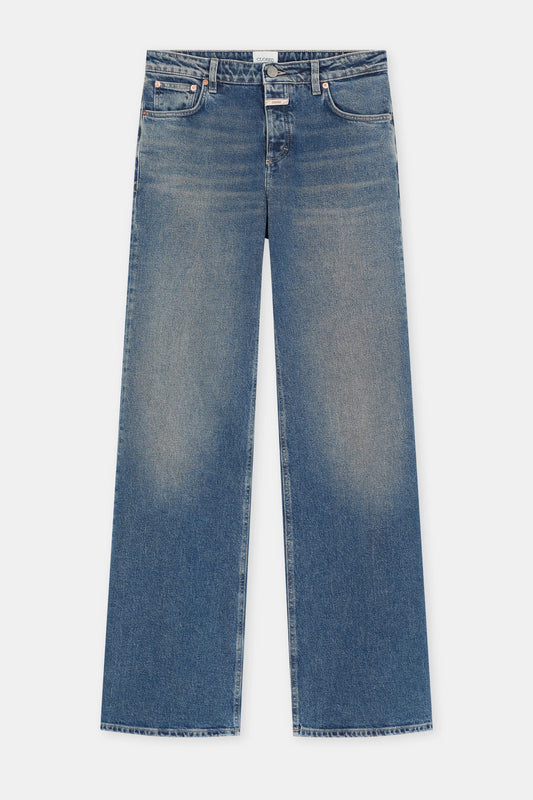 Closed Women's Gillan Comfort Wide Jean - Mid Blue Dark Slate Gray