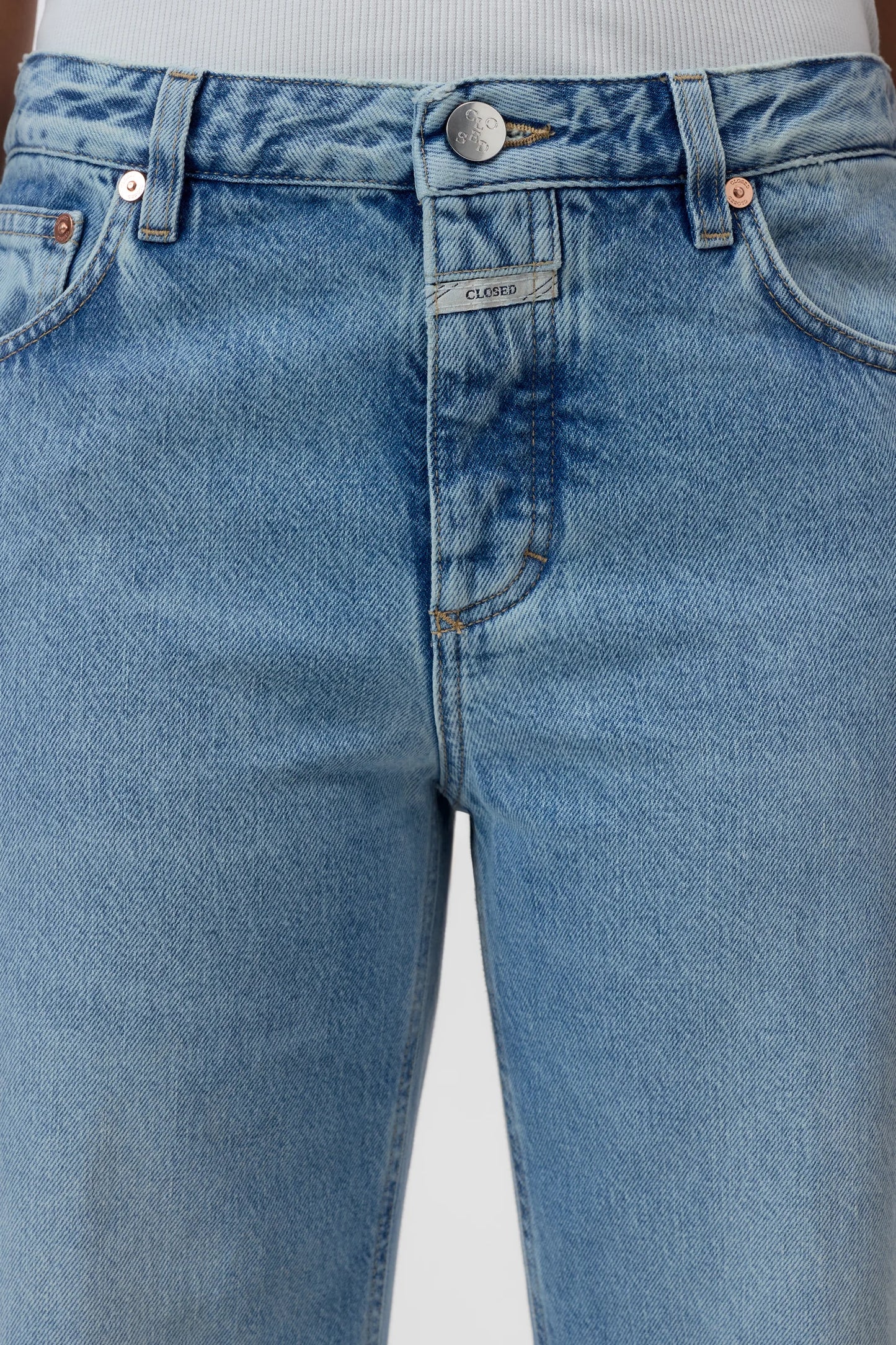 Closed Women's Gillan Wide Jeans – Light Blue Slate Gray