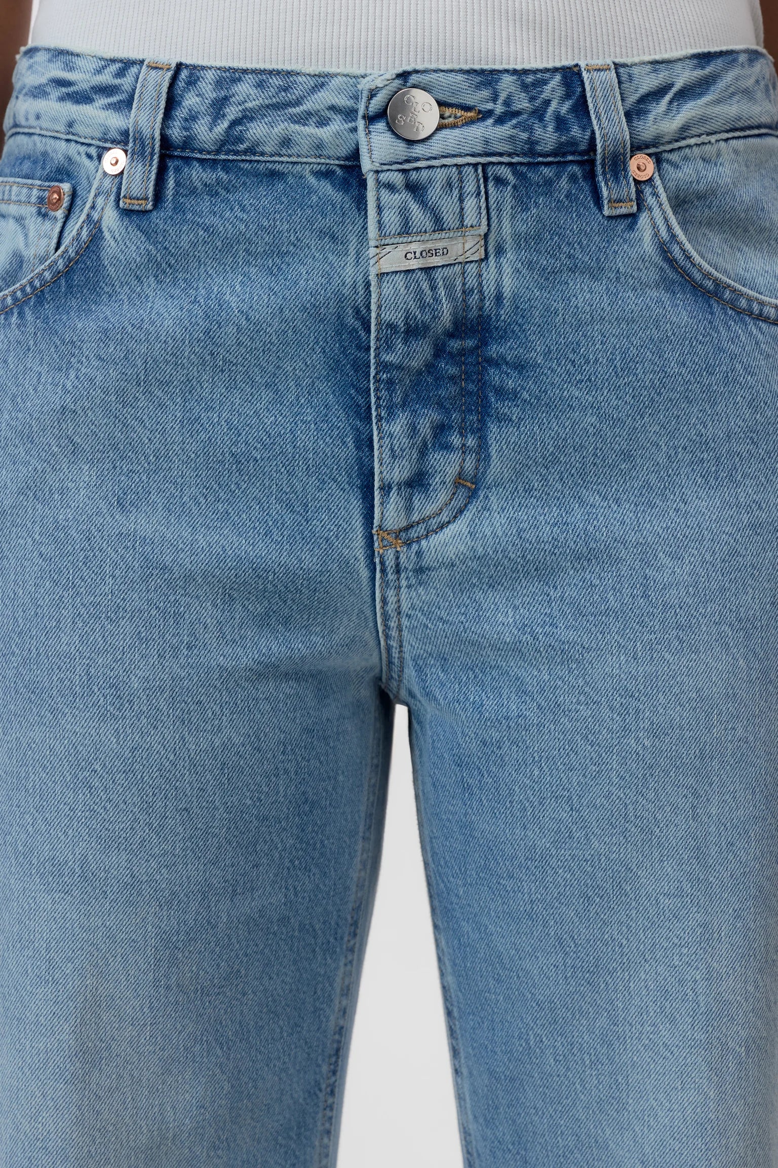 Closed Women's Gillan Wide Jeans – Light Blue Slate Gray
