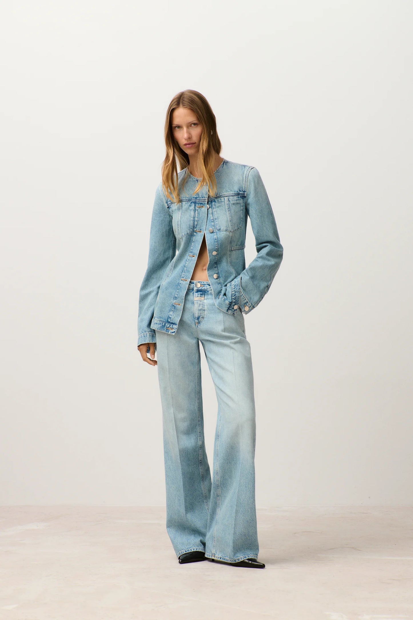 Closed Women's Gillan Wide Jeans – Light Blue Lavender