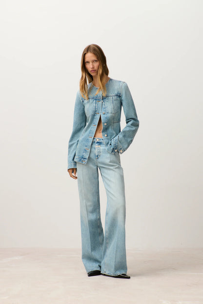Closed Women's Gillan Wide Jeans – Light Blue Lavender
