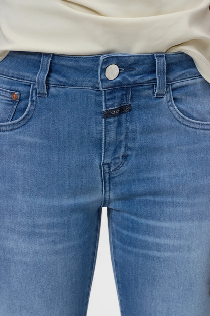 Baker Power Stretch Skinny Jean - Mid Blue - DUNE + SALT