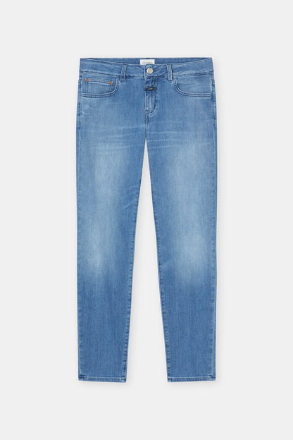Baker Power Stretch Skinny Jean - Mid Blue - DUNE + SALT