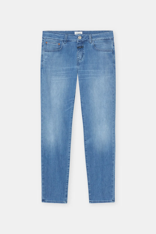 Baker Power Stretch Skinny Jean - Mid Blue - DUNE + SALT