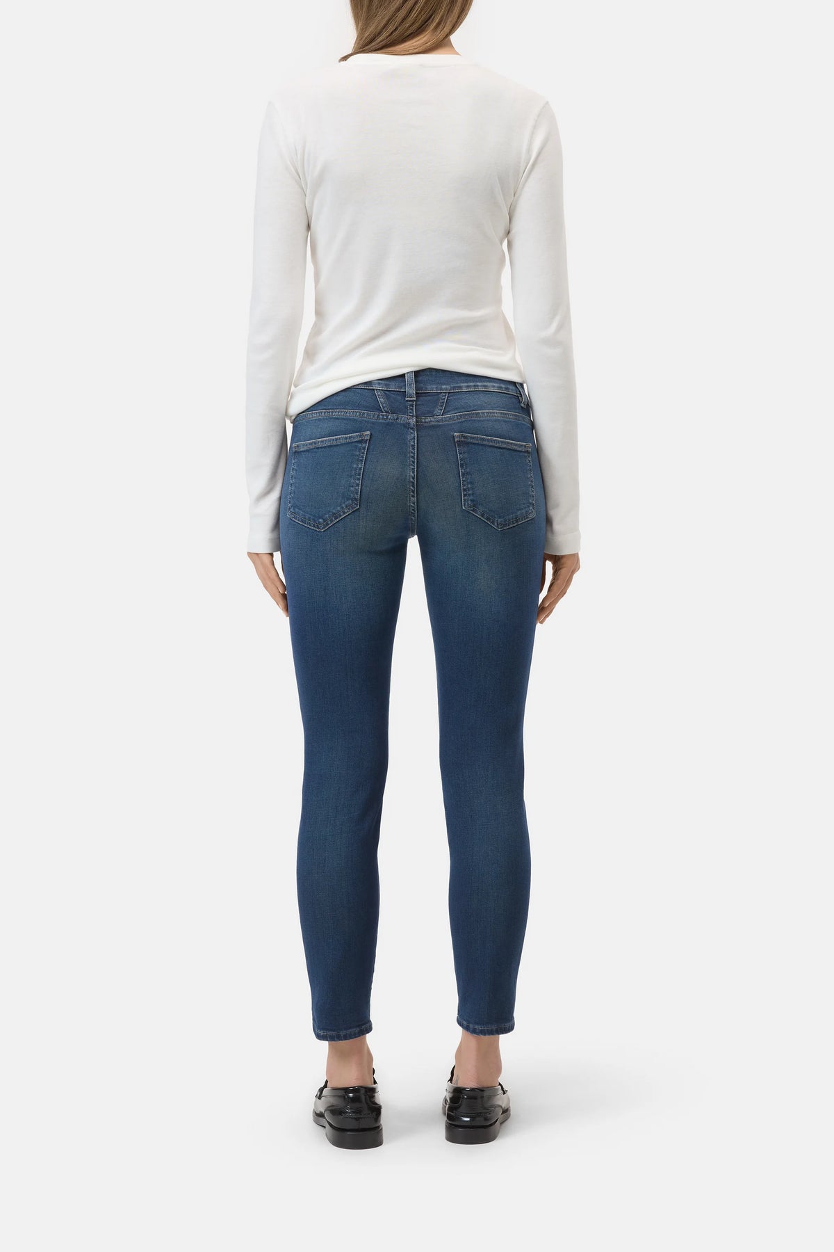 Closed Women's Baker Power Stretch Skinny Jean - Dark Blue Lavender