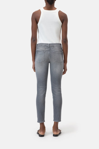 Baker Power Stretch Skinny Jeans - Mid Grey - DUNE + SALT