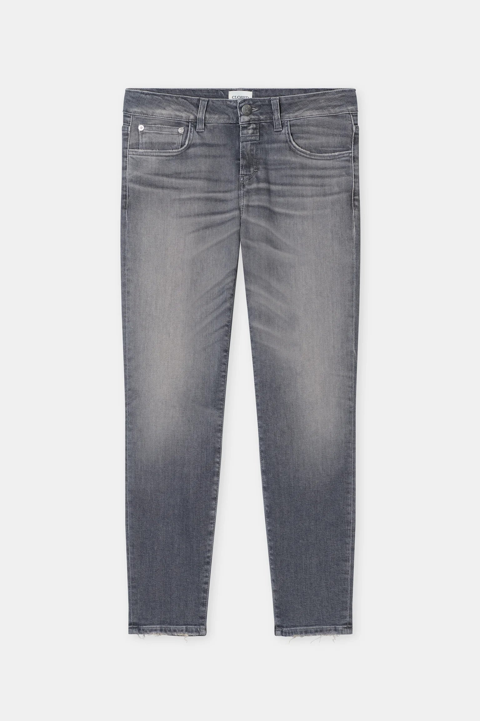 Baker Power Stretch Skinny Jeans - Mid Grey - DUNE + SALT